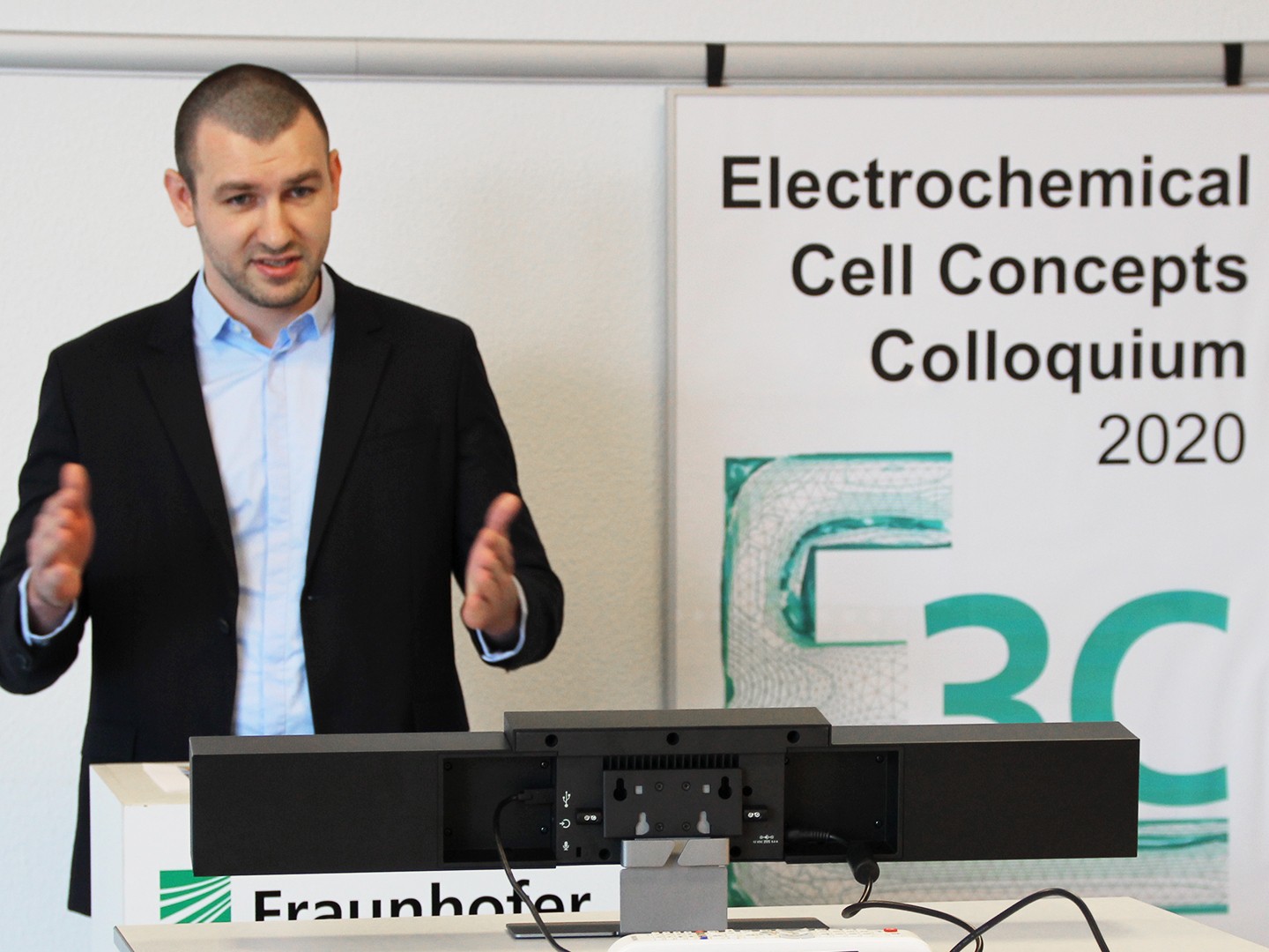 Jan Girschik, organizer of the virtual &quot;Electrochemical Cell Concepts Colloquium&quot;, opened the event.