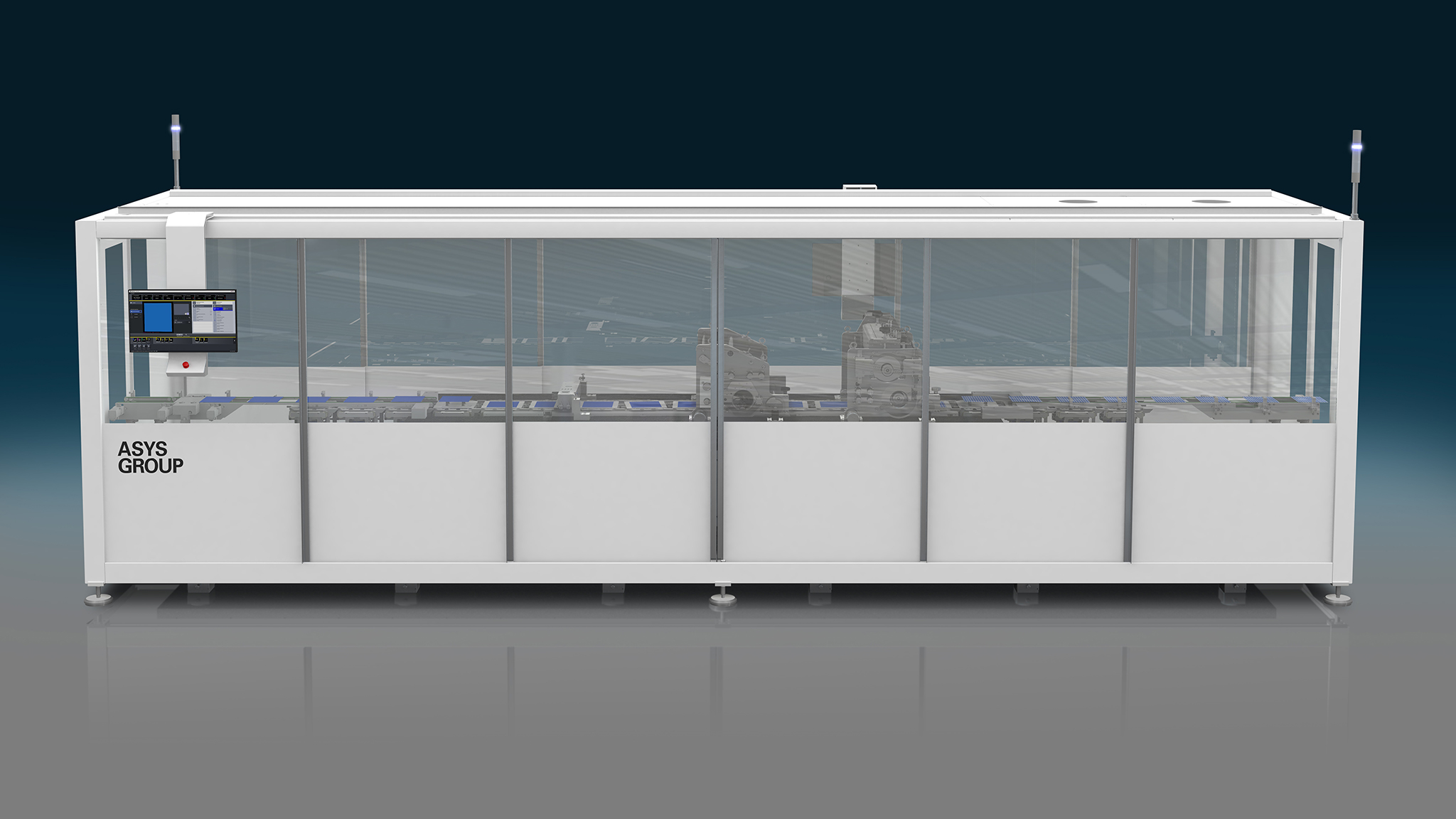 Demonstrator with rotary printing technology. Demonstrator with rotary printing technology.